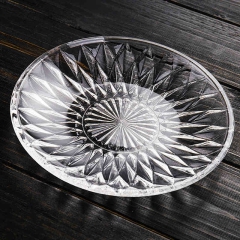 欧欣 ocean进口透明玻璃盘碟子小盘小碟 家用餐具钻石水果盘小吃盘 6寸（口径15cm）