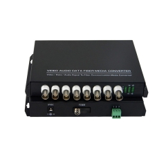 三春雨 SCY-8V1D 数字视频光端机 光纤传输8路模拟视频+1路485数据 单纤单模20KM 1对价