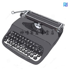 老式复古打字机国产老式机械英文打字机老上海复古怀旧桌面摆件可打字优雅黑故障摆件