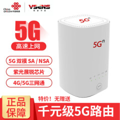 中国联通5GcpeVN007移动无线wifi路由器插卡上网家用信号增强器放大器穿墙王千兆网口端口联通5GCPEVN007+