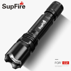 神火（supfire）C2强光手电筒超亮远射LED可充电迷你便携小手电家用户外应急灯C2+1电池+USB线