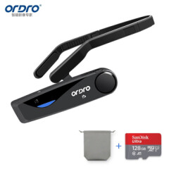 欧达（ORDRO）EP5头戴式摄像机高清数码小型运动相机便携式家用dv录像美甲手工vlog视频(远距版含128G卡)