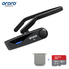欧达（ORDRO）EP5头戴式摄像机高清数码小型运动相机便携式家用dv录像美甲手工vlog视频(远距版含64G卡)