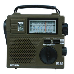 德生（Tecsun）GR-88P全波段应急紧急储备品照明手摇发电半导体收音机