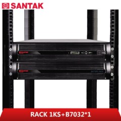 山特（SANTAK）C1KRS机架式在线式UPS不间断电源1000VA/800W外接电池长效机+电池包B7032*1个