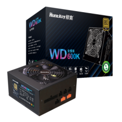航嘉WD600K/WD650K金牌游戏电脑主机电源宽幅额定600W/650W/750W电源ATX电源模组版WD600K-600W（支持3060Ti）金牌