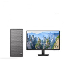 惠普（HP）N01系列商用办公台式机电脑wifi 主机+23.8英寸显示器i5-10400/8G/512G固态三年保修 定制
