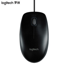 罗技（Logitech） M100r 有线鼠标 大手鼠标 商务办公鼠标 家用对称鼠标 企业采购 黑色