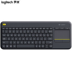 罗技（Logitech）K400 Plus 键盘 无线办公键盘 带触摸板 带无线2.4G接收器 黑色（可定制服务详情咨询客服）