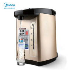 美的（Midea）PF709-50T电热水瓶 304不锈钢热水壶5L电水壶多段温控烧水自动出水热水壶
