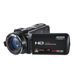 欧达（ORDRO）Z20 数码摄像机 IPS屏可暂停 1080P高清 专业家用商务DV 基础版（标配+16G卡）