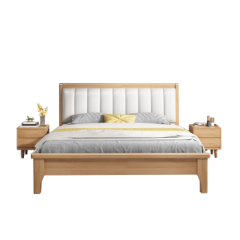 中伟单人床实木床双人床卧室床北欧床公寓床家用床（2*1.8米 框架款）