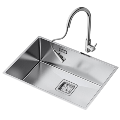 箭牌（ARROW）手工水槽304不锈钢厨房水槽单槽套装洗菜盆洗菜AE556058G（600*430）