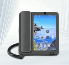 亿家通 安卓智能视频电话机座机 KT8001(1S) 4G全网通移动固话可视触屏录音通讯录有线插卡