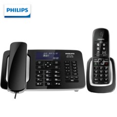 飞利浦 (PHILIPS） 自动录音电话机 子母机 无
线座机办公家用中文菜单可录音1000小时
DCTG492+黑色