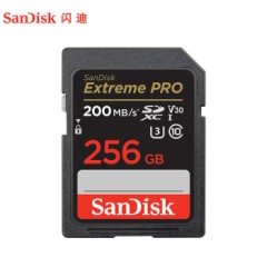 闪迪 (SanDisk) 256GB SD存储卡 U3 C10 V30 4K至尊超极速版数码相机内存卡