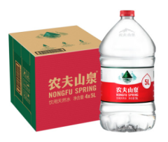 农夫山泉饮用天然水5L*4瓶整箱

