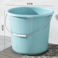 辰至尚品塑料水桶加厚洗衣桶家用PP塑胶桶学生宿舍洗澡桶大号提手储水桶 30#蓝色水桶/约32*37 加厚塑料桶