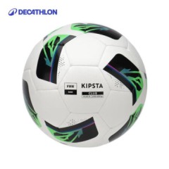 迪卡侬足球中考青少年儿童球5号训练比赛中小学生专用FIFA球成人 5号白黑绿拼色 耐用 5号球
